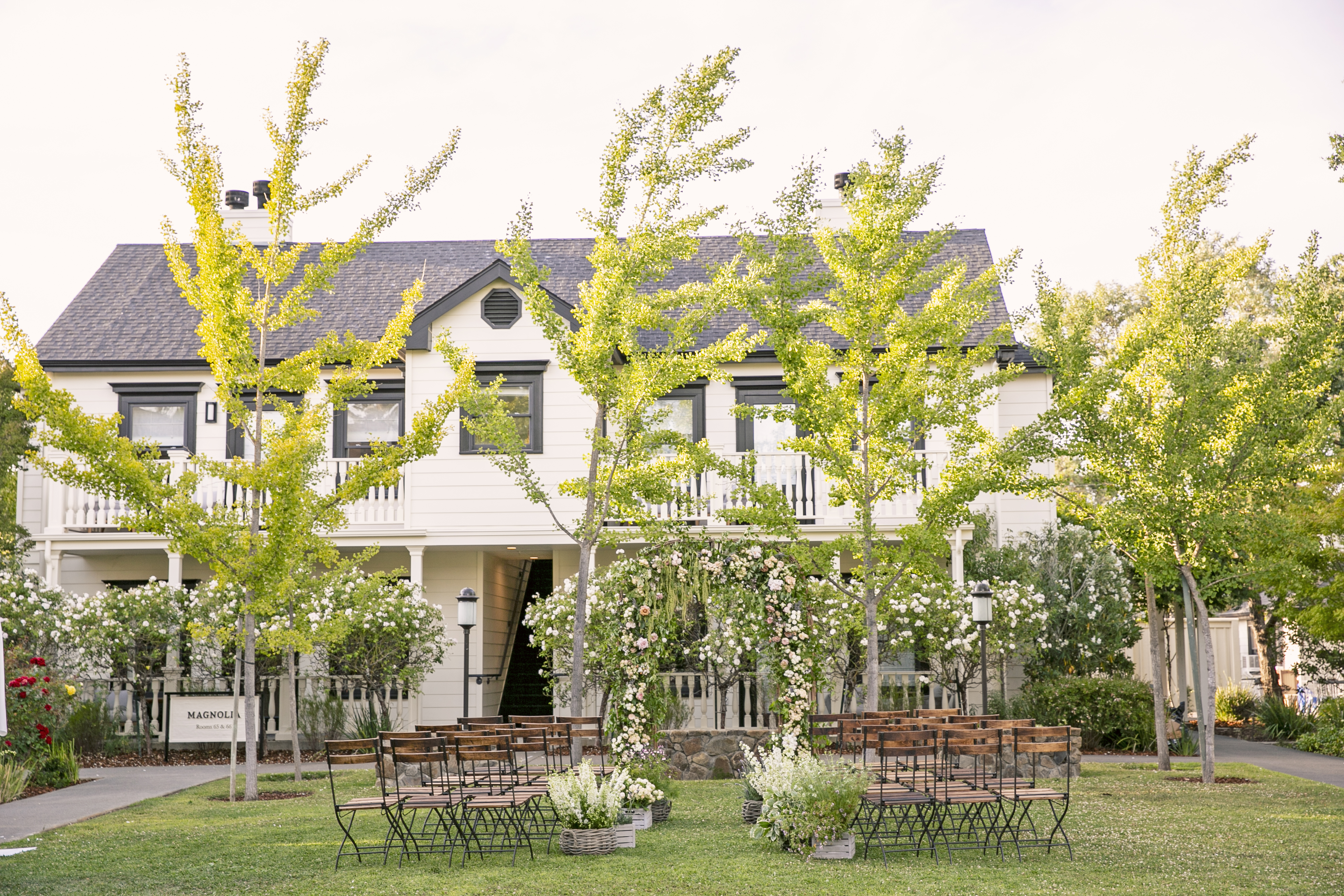 MacArthur Place A Garden Wedding in Wine Country