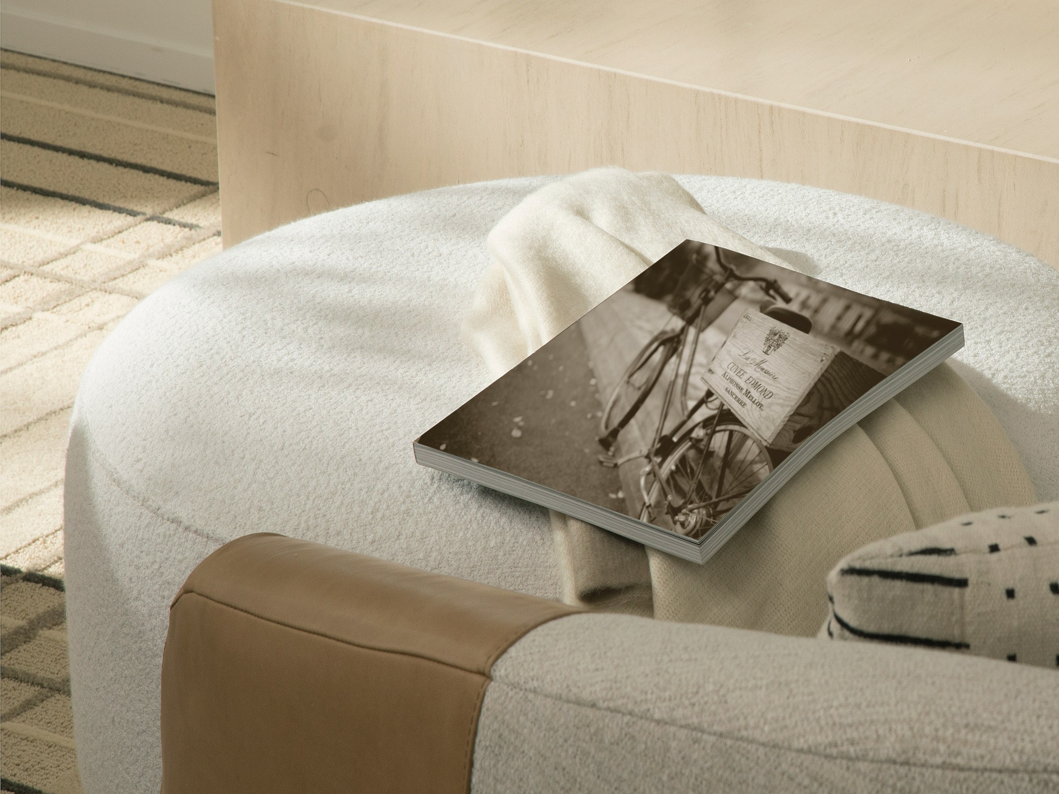 Cozy guestroom seating area