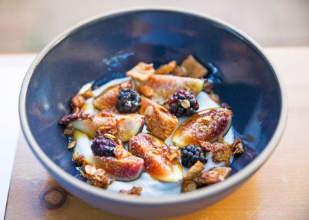 Straus yogurt fruit bowl