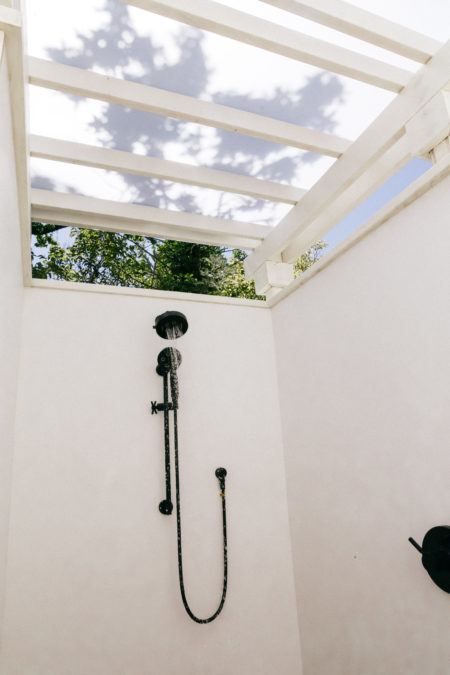 Shower under the Sonoma sky