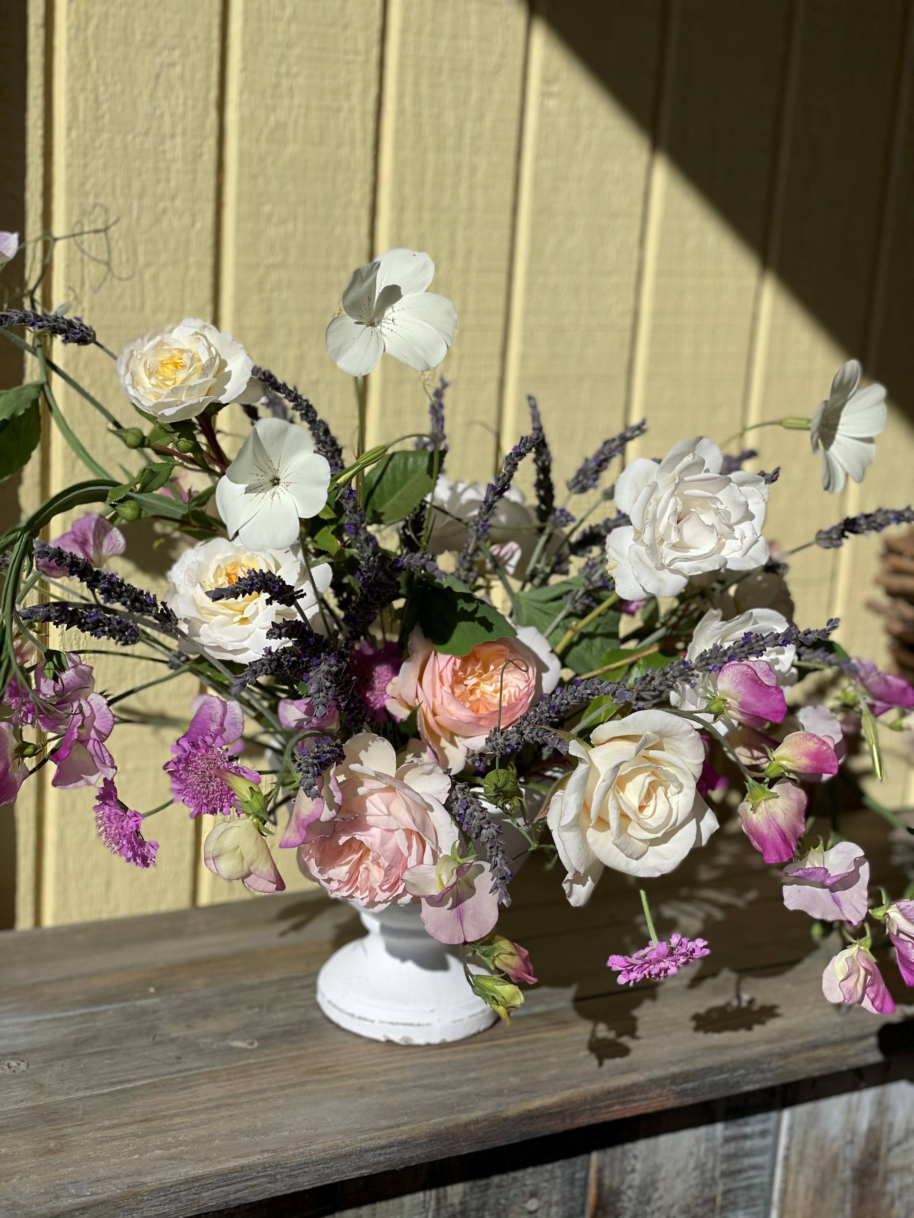 Lavender Floral Arrangement by Marion Moss Floral